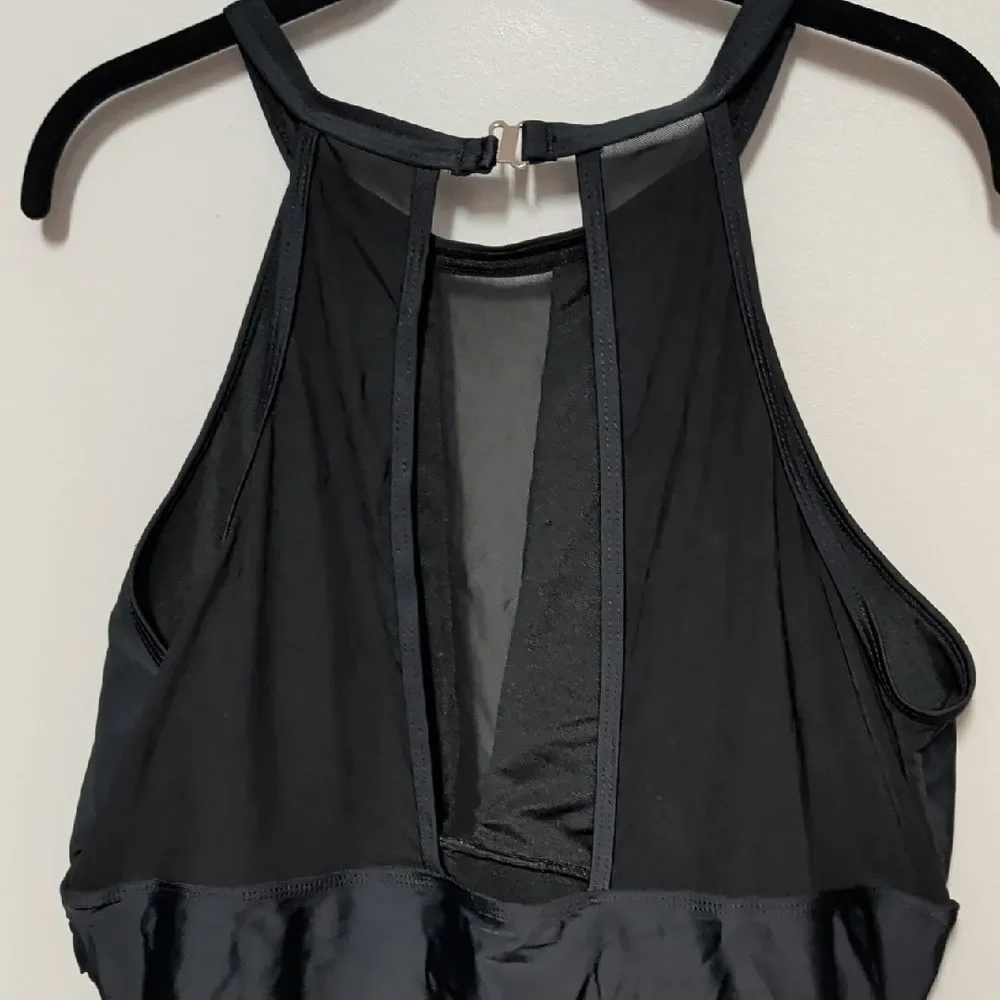 Black Halter Neck Swimsuit